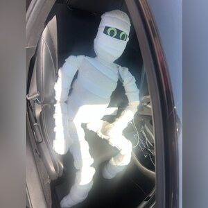 5ft GLOW IN THE DARK HUGE MUMMY PILLOW 60x32 halloween prop 🎃holiday decoration